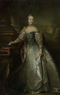 Pilo Cg Prints: Juliane Marie, Queen of Denmark, 1762. Creator: Carl Gustaf Pilo