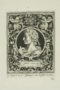 Bruyn Nicolaes De Prints: Julius Caesar, plate three from The Nine Worthies, 1594. Creator: Nicolaes de Bruyn