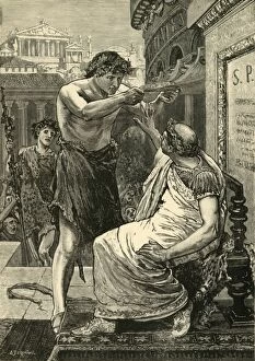 Anthony Collection: Julius Caesar Refusing The Crown Offered By Antony, 1890. Creator: Unknown