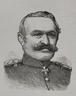 Julius von Bose (1809-94), Prussian general who led the Prussian XI Corps... 1870. Creator: Unknown