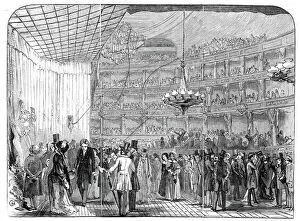 Chandeliers Gallery: Julliens Promenade Concert, at Covent Garden Theatre, 1845. Creator: Unknown