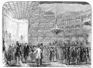 Jullien Loiuis Antoine Prints: Julliens Promenade Concert, at Covent Garden Theatre, 1845. Creator: Unknown