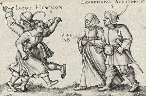 August Prints: July and August, 1546. Creator: Sebald Beham