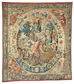 Belgium Gallery: July, from The Medallion Months, Brussels, before 1528. Creator: Unknown