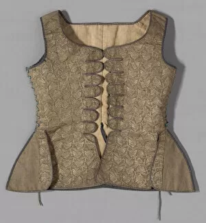 Linen Collection: Jumps (Womans Waistcoat), France, Mid-18th century. Creator: Unknown