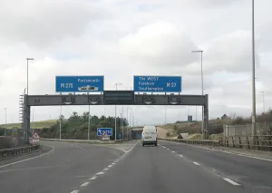 Junction Prints: Junction 12 Westbound on M27 in Hampshire