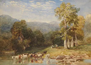 Cox David Prints: Junction of the Llugwy and Conwy, c1840-1885. Creator: David Cox the Younger