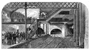 Steam Locomotives Prints: junction of the Midland, Great Northern