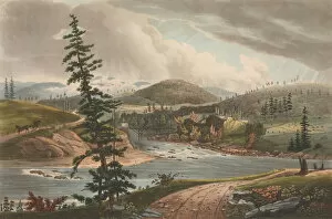 John I Hill Gallery: Junction of the Sacandaga and Hudson Rivers (No. 2 of The Hudson River Portfolio)