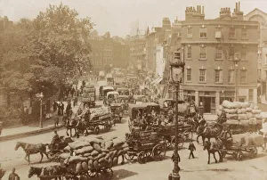 Junction Prints: Junction of Tower Hill, Mansell Street and Tower Bridge, London, 11 June 1914. Artist