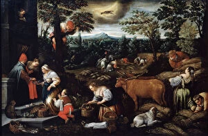 Cancer Gallery: June (from the series The Seasons ), late 16th or early 17th century. Artist: Leandro Bassano