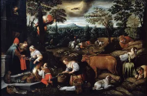 June (from the series The Seasons ), late 16th or early 17th century. Artist: Leandro Bassano