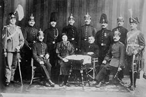 Junghanns & wife & soldier sons, 27 Aug 1914. Creator: Bain News Service. Junghanns & wife & soldier sons, 27 Aug 1914. Creator: Bain News Service