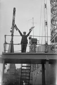 Training Ship Prints: Junior Naval Scout on U.S.S. Recruit, 1917. Creator: Bain News Service