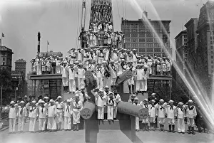 Us Navy Prints: Junior Naval Scouts, 1917. Creator: Bain News Service