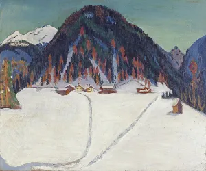 Kirchner Ernst Prints: The Junkerboden under Snow, 1936. Creator: Ernst Kirchner