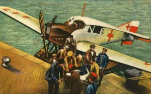 Passenger Plane Prints: Junkers F 13w medical plane, c1919, (1932). Creator: Unknown