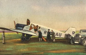 Passenger Plane Prints: Junkers F13 L plane, 1920s, (1932). Creator: Unknown