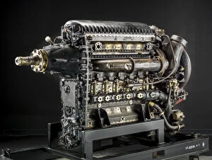 Junkers Jumo 207 D-V2 In-line 6 Diesel Engine, ca. World War II. Creator: Junkers