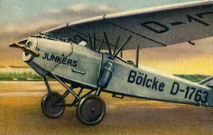 Euge Prints: Junkers T 26E plane, 1920s, (1932). Creator: Unknown