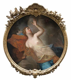 Roman Mythology Collection: Juno or Allegory of the Element Air. Creator: Georg Engelhard Schroder