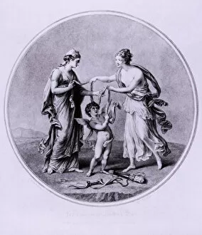 Angelica Kaufmann Collection: Juno borrowing the Cestus from Venus, c1782. Artist: W Wynne Ryland