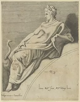 Francesco Primaticcio Collection: Juno (from The Muses and the Three Great Goddesses), 1540-56. 1540-56. Creator: Anon