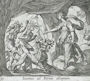 Wilhelm Janson Prints: Juno with the Furies at the Gate of Hell