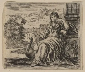 Juno, from Game of Mythology (Jeu de la Mythologie), 1644. Creator: Stefano della Bella