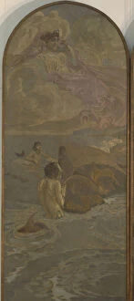 Images Dated 24th June 2013: Juno (Triptych The Judgment of Paris), 1893. Artist: Vrubel, Mikhail Alexandrovich (1856-1910)