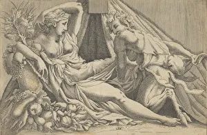 Jupiter Prints: Jupiter and Antiope, 1540-45. Creator: Antonio Fantuzzi