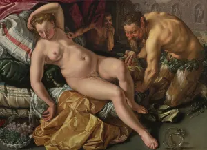 Antiope Gallery: Jupiter and Antiope, 1612. Artist: Goltzius, Hendrick (1558-1617)