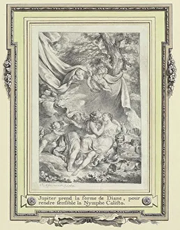 Eisen Charles Dominique Joseph Prints: Jupiter and Callisto, 1765. Creator: Charles Eisen