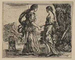Desmarets Jean Gallery: Jupiter and Callisto, from Game of Mythology (Jeu de la Mythologie), 1644