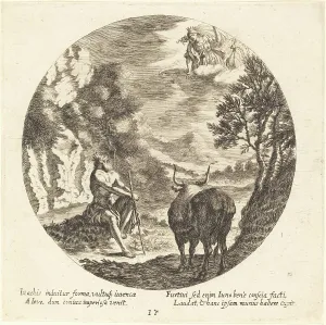 Wolfgang The Elder Georg Andreas Prints: Jupiter Changing Io to a Cow, 1665. Creator: Georg Andreas Wolfgang