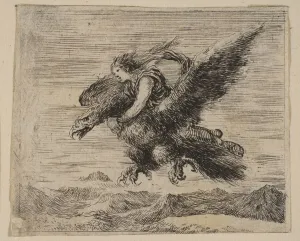 Ganymede Prints: Jupiter and Ganymede, from Game of Mythology (Jeu de la Mythologie), 1644