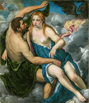 Paris 1500 1571 Prints: Jupiter and Io, 1550s. Creator: Bordone, Paris (1500-1571)