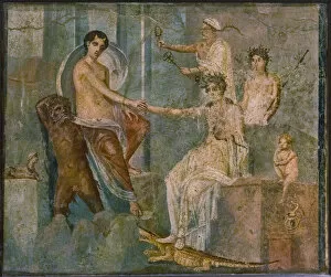 Roman Literature Gallery: Jupiter and Io, 1st H. 1st cen. AD. Creator: Roman-Pompeian wall painting