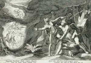 Goltzius Hendrick Prints: Jupiter and Io, published 1589. Creator: Hendrik Goltzius