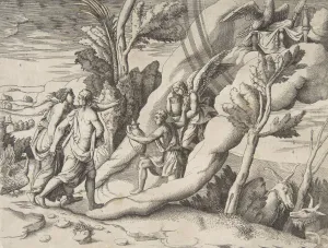 Jupiter and Juno being received in the heavens by Ganymede and Hebe, from the Division Jupiter and Juno being received in the heavens by Ganymede and Hebe, from the Division