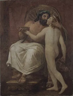 Images Dated 9th September 2014: Jupiter Kissing Ganymede. Artist: Mengs, Anton Raphael (1728-1779)