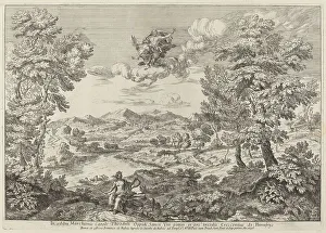 Crescenzio Onofri Prints: Jupiter in a Landscape, 1696. Creator: Crescenzio Onofri