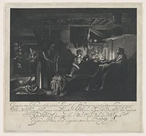 Goudt Hendrik Prints: Jupiter and Mercury in the House of Philemon and Baucis, 1612. Creator: Hendrik Goudt