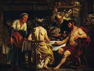 Baucis Prints: Jupiter and Mercury visiting Philemon and Baucis