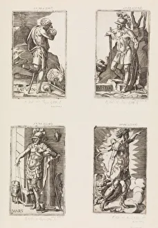 Jupiter, from Planets, plate 2, 1530-70. Creator: Giulio Bonasone Jupiter, from Planets, plate 2, 1530-70. Creator: Giulio Bonasone