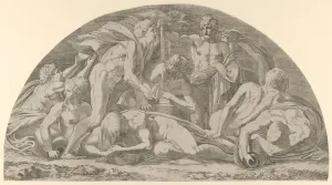 L And Xe9 Collection: Jupiter Pressing the Stormclouds, 1540-56. Creator: Leon Davent