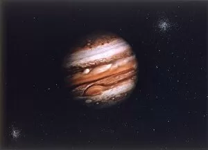 Planet Gallery: Jupiter from Voyager spacecraft. Creator: NASA