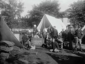 Military Camp Gallery: Just a friendly____, 1893. Creator: Unknown