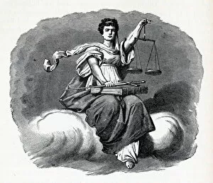 Nemesis Collection: Justice, 1882. Artist: Anonymous