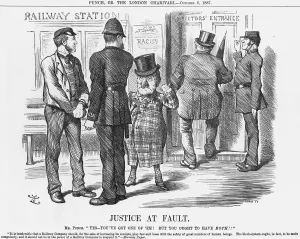 Mr Punch Gallery: Justice at Fault, 1887. Artist: Joseph Swain